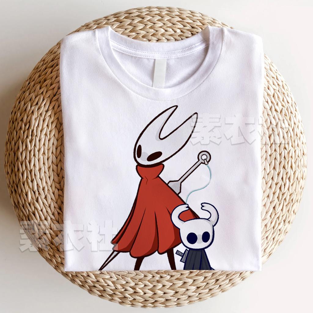 2025 Léto Hollow Knight Silksong Krátký Rukáv Herní Merch Bavlna Čmelák Grafika Vintage Trička Unisex Topy Trička