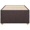 Bed Frame Without Mattress Dark Brown 90 X 200 Cm Fabric