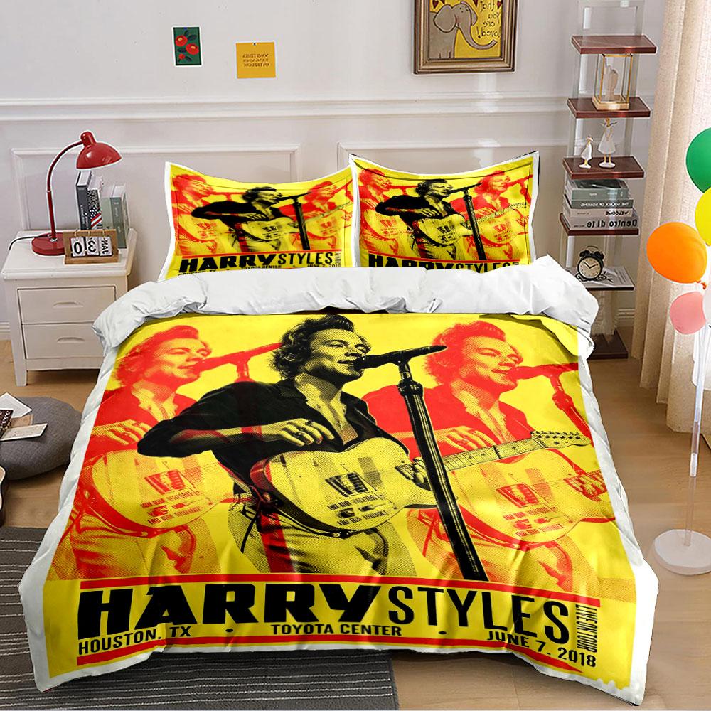 Biancheria da letto per il concerto di Harry Styles Set copripiumino Copripiumino Federe  (1*Copripiumino 2*Federe, senza piumino)