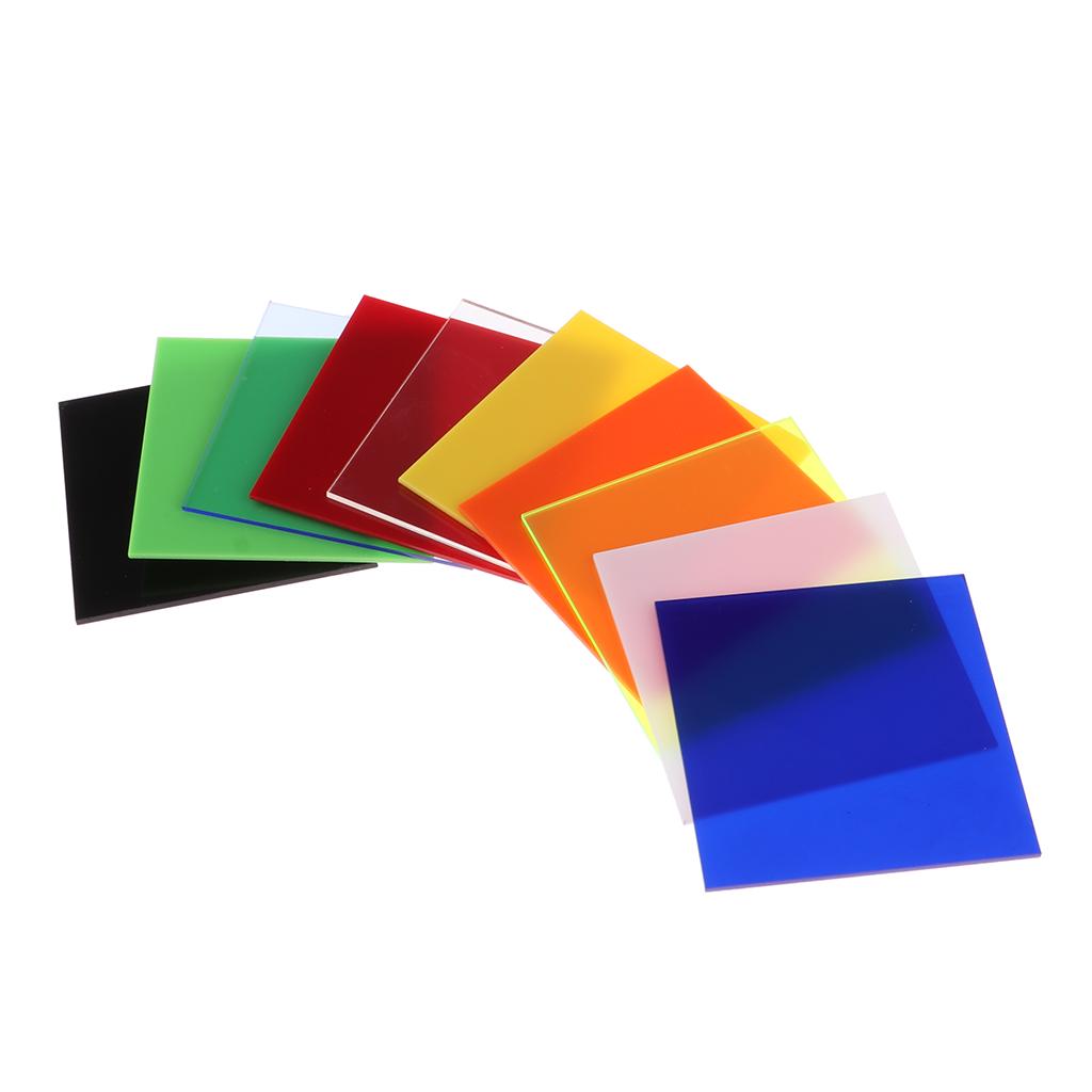 8x8 Pieces Acrylic Boards with Various Color Table Model DIY Materials Home Wall Decoration Supplies