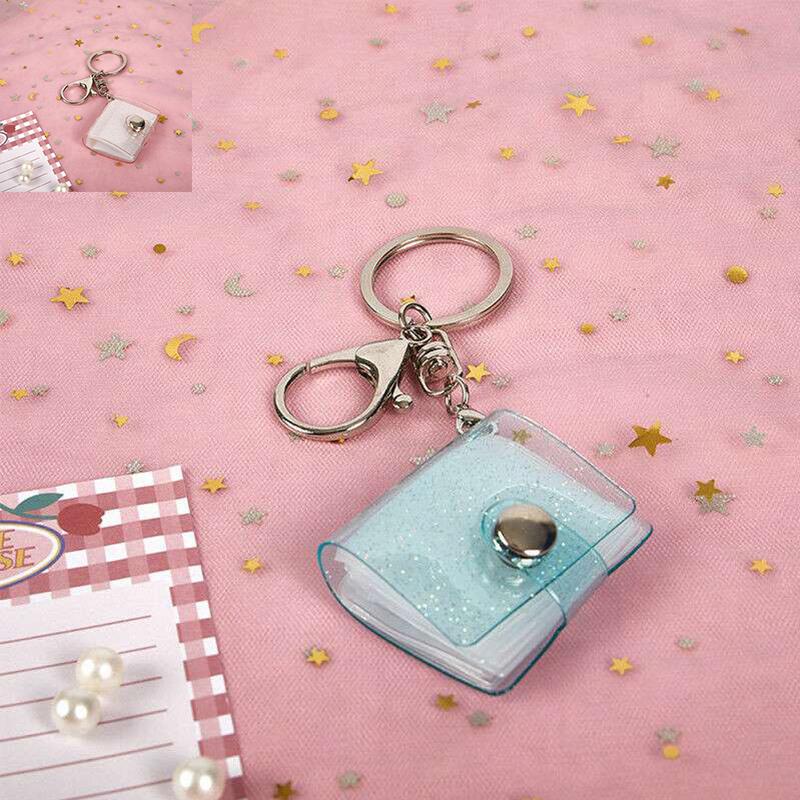 Cheap Storage Book Keychain mini Mini Photo Album Keyring 1 Inch ID