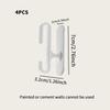 4pcs Adhesive Hook Is Used for Safe and Orderly Storage and Organization of Power Cords,which Is Very Suitable for Household Use