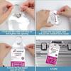 5PCS Luggage Tag Holder Waterproof Zipper Clear PVC Plastic Accessories Stainless Steel for Travel