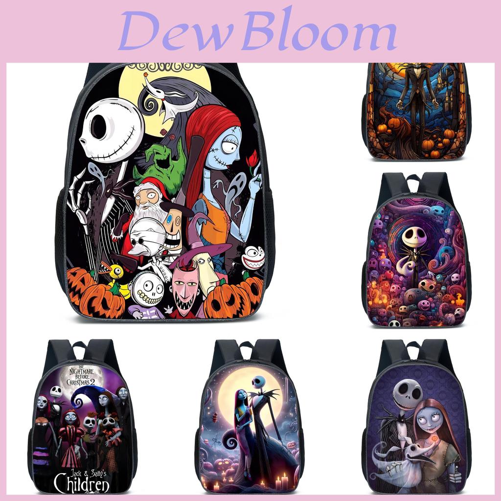 Zaino Unisex in Poliestere Stampato The Nightmare Before Christmas Per Studenti