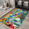 Cartoon S_Smurfs Floor Mat Rectangle Anti-slip Home Soft Badmat Front Door Indoor Outdoor Mat el Decor Mat