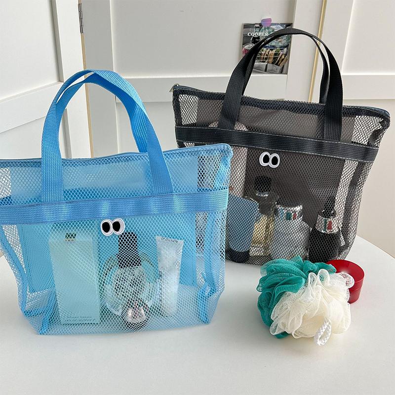 Big Eyes Beach Bag, Toiletry Bag, Large Capacity Cosmetic Storage Handbag, Shoulder Bag, Portable Handbag Storage Bag