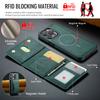 MAGKING K2 Series For iPhone 14 Pro Case Compatible with MagSafe PC+TPU+PU Leather RFID Blocking Phone Cover with Wallet