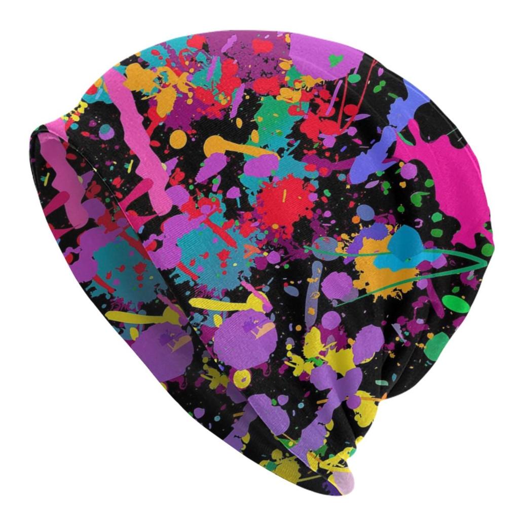 Abstract Street Graffiti Beanie Cap Unisex Winter Warm Bonnet Femme Knitted Hats Colorful Camouflage Skullies Beanies Hat