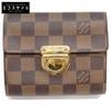 2005 N60005 Portemonnaie Koala Tri-fold Wallet Tri-fold Wallet (with Coin Pocket) Brown/Red/Gold HardwareUsed