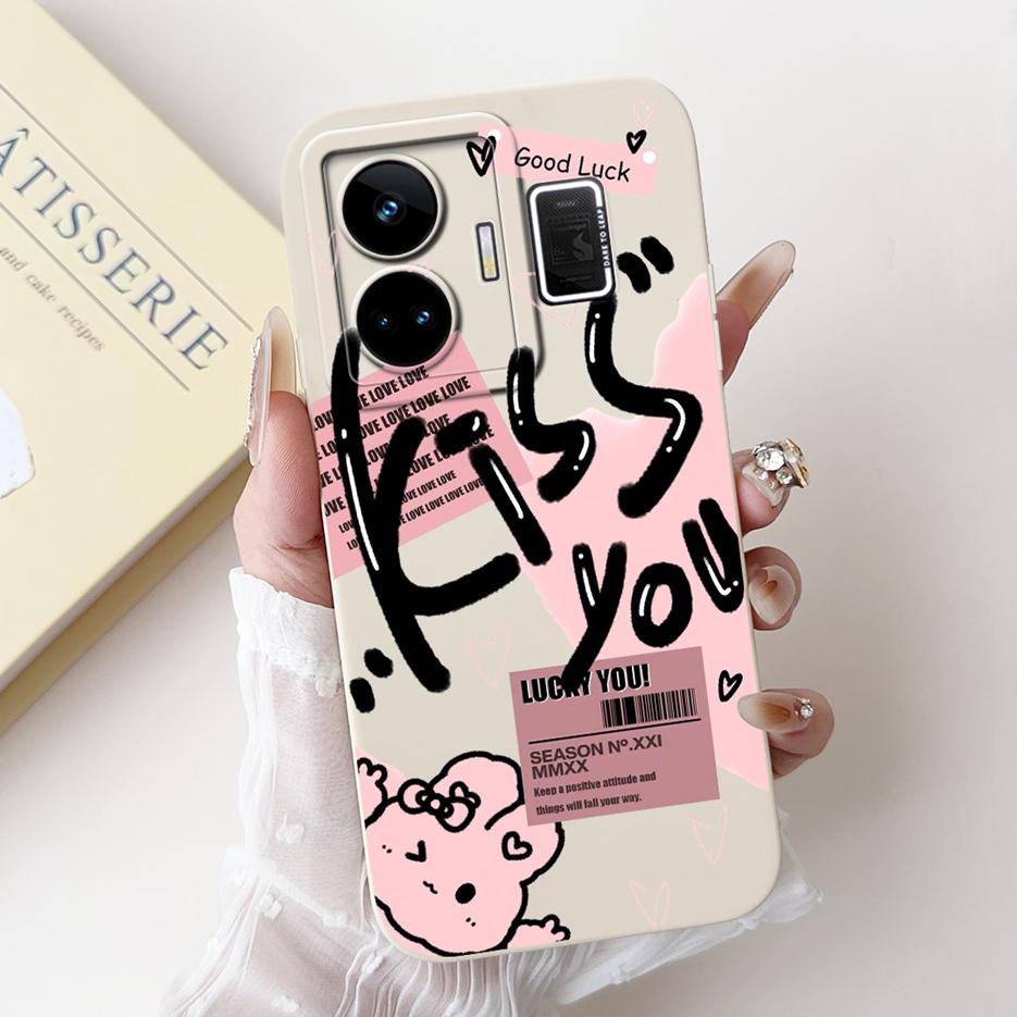 For Realme GT3 Case RMX3709 Cute Funny Cartoon Cover Soft Silicone Case For Realme GT Neo 5 Neo5 240W RealmeGT3 Back Cover Coque