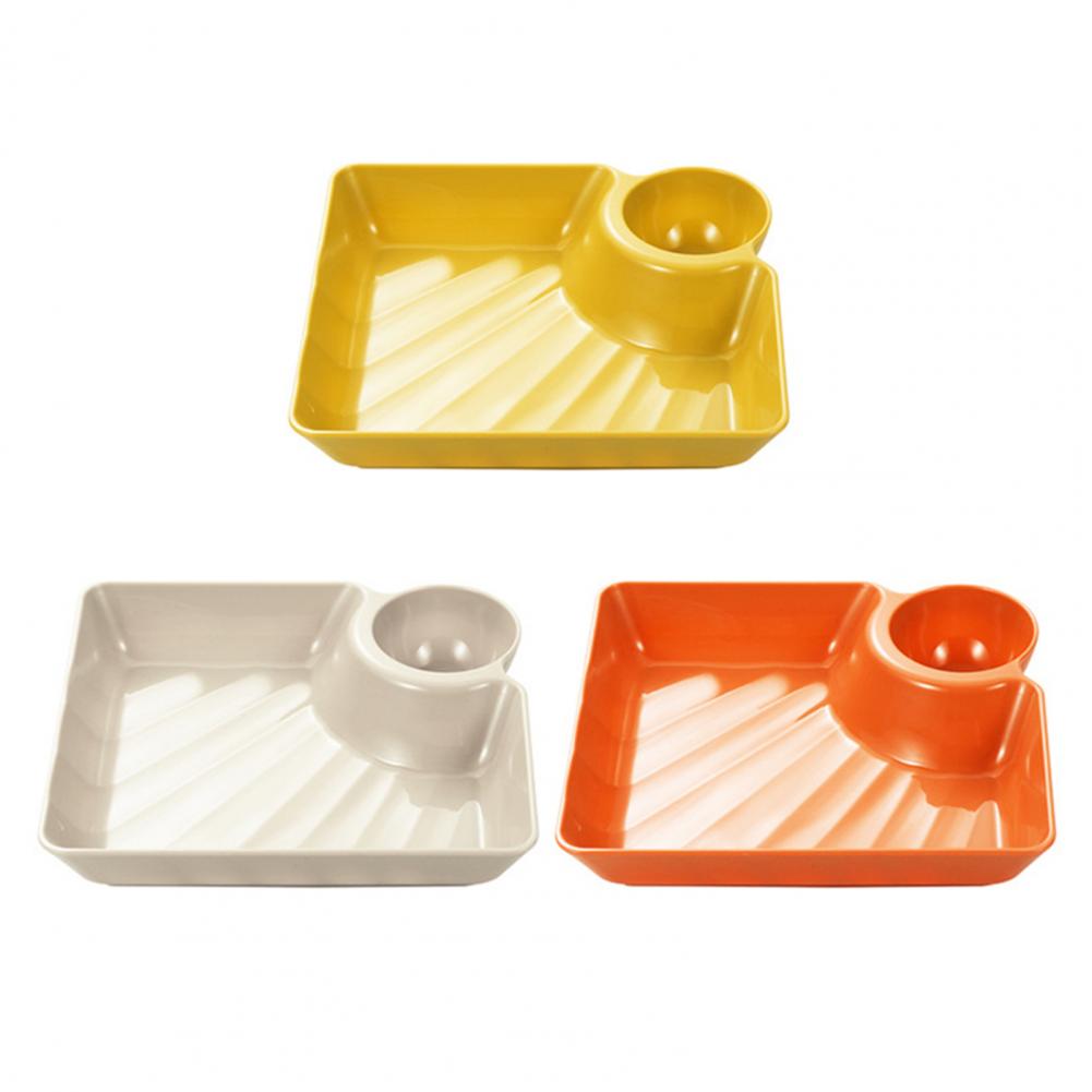 Knödelteller mit Saucenschalen-Design, vielseitig, leicht zu reinigen, für Snacks, Desserts, Sushi, Küchengeschirr