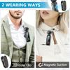 high qualityHITOZON Professional Wireless Lavalier Microphone with LED Power Display, Plug & Play, USB-C, Rechargeable Battery, Ideal for Content