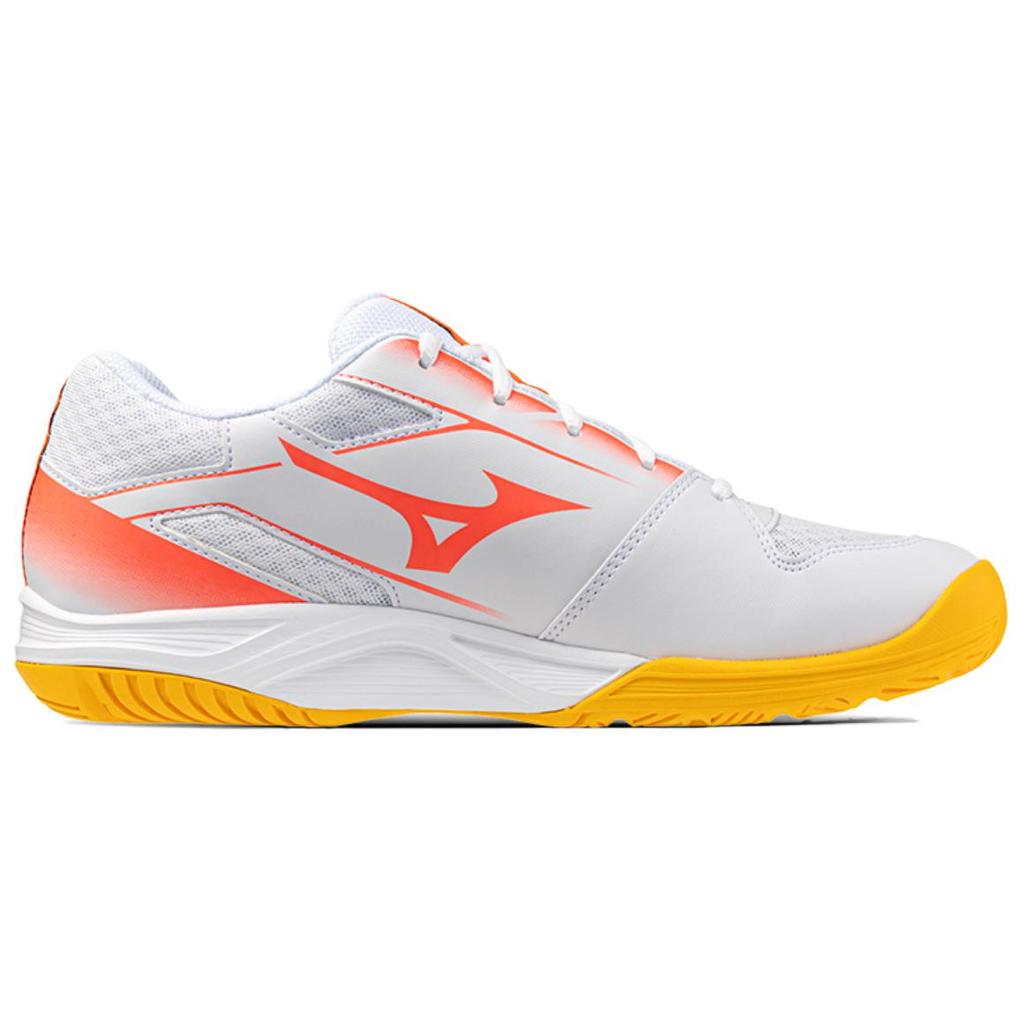 Mizuno Break Shot 5 Ac Comprehensive Training Shock Absorption Wear Resistant Non Slip Tennis Shoes Unisex Sneakers White Orange 61GA254060