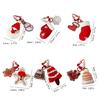 Artisanal Santa Key Chain Adornment Charming Keychain Hand Knitted Christmas Key Accessory Quality Alloy Detailing