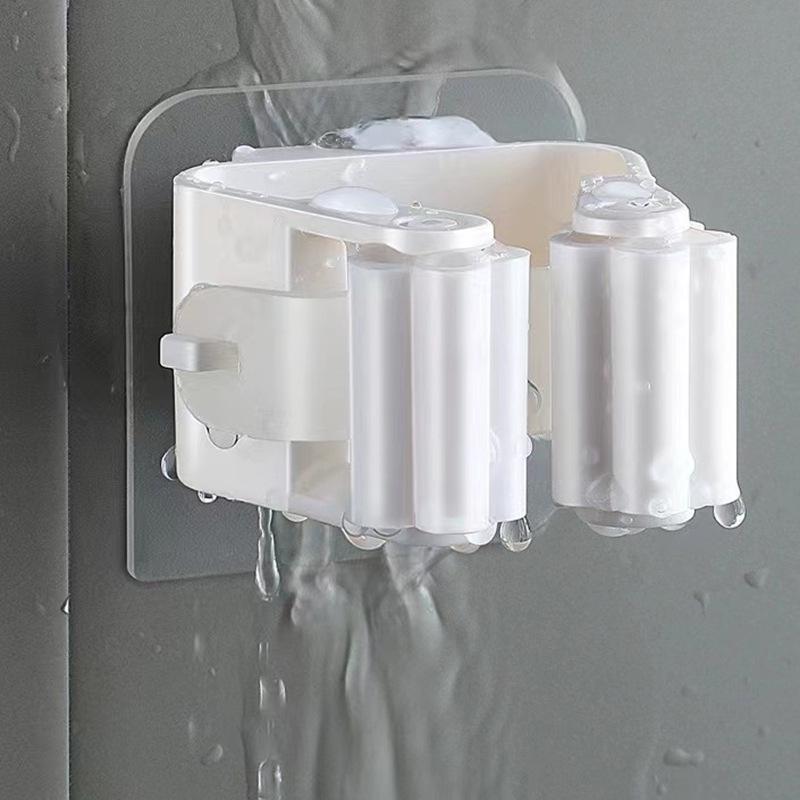 

Крепление для швабры настенный крючок: Настенная полка для хранения без сверления для ванной и туалета