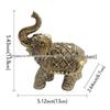 Retro Lucky Elephant Ornament for Hallway, TV Cabinet, or Desk Decor