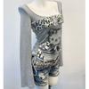 Long Sleeved T-shirt Early Spring American Style Kitten Print Patchwork Leopard Print Slim Fit Top Trend Sets
