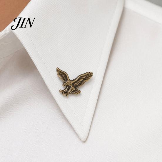 Scratch-resistant Pin Men Brooch, Eagle Design Lapel with Invisible Buckle, Wings Claw Suit Accessory Metal Badge for Suits Shirts Coats Ties Business