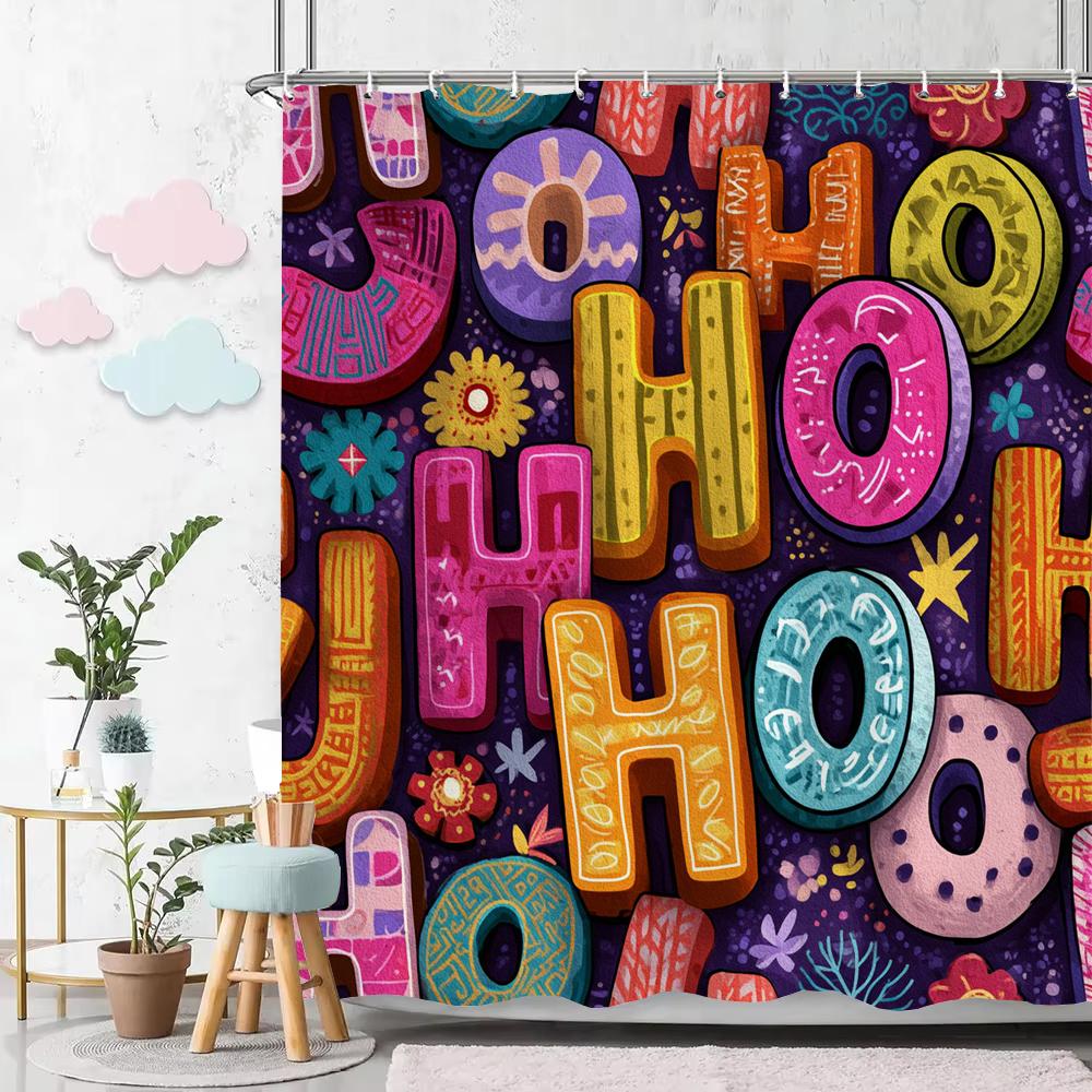 

1Pc Cartoon Cute Baby Style Shower Curtain, Bathroom Decorative Shower Curtain, Waterproof Shower Curtain With Hooks W60H190(CM)-1 Pcs