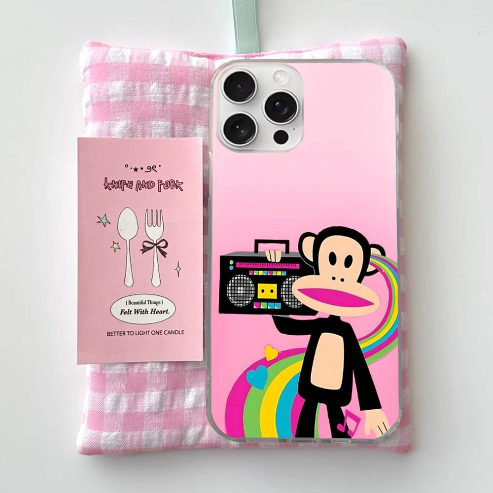 

Classic Fashion Logo P-Paul F-Frank Phone Case For iPhone 17 16 15 14 13 12 11 Pro Max Plus Satin Colorful Cover iPhone 17 Pro
