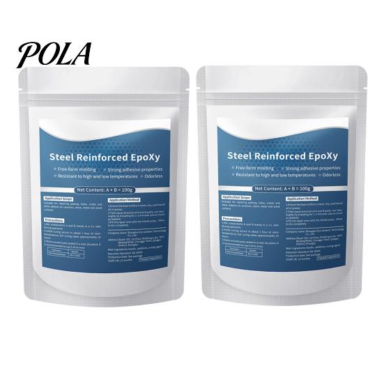 Two-part Epoxy Clay 1/2Pcs 100G Steel Reinforced Putty, Multi-Purpose Sculpt for Cracks, Leak Fix, Metal Repair Putty Filling, Fast AB Metal, Plastic,