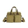 Large Capacity Briefcases Men Travel Bags Canvas Weekend Shoulder Bags Multifunctional Messenger Tote Bags With Long Strape