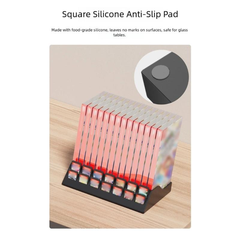 Multifunctional Game Organizers Rack For SW2 Consoles with 14 Cartridge Slots TF Storage and Integrated Dock Compartment