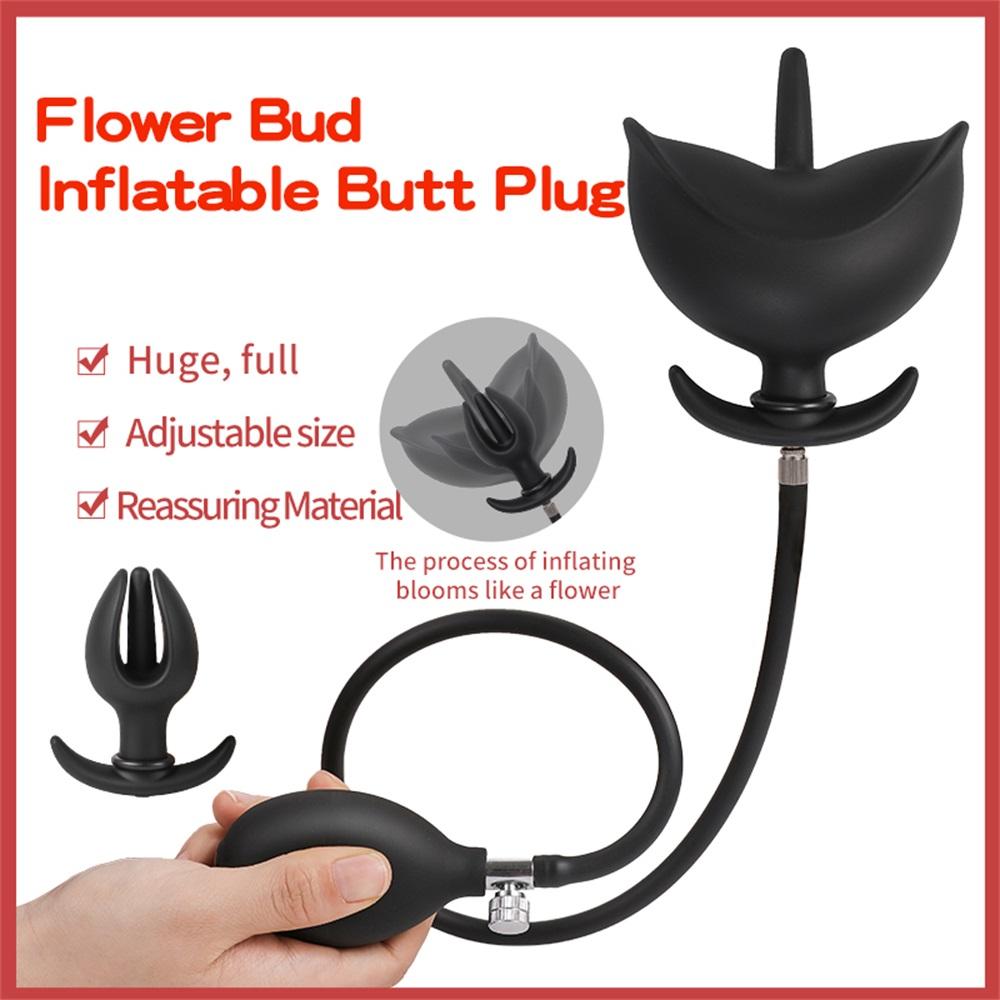 New Inflatable Anal Plug Separate Dildo Pump Go Out Wear Expandable Big Butt Plug Bdsm Massage Ass Dilator Sex Toys For