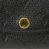 Used 12564 Porto Monnaie Rosalie M81455 7941 Current LV Logo Flower Black RFID IC Monogram Empreinte Noir Unisex from
