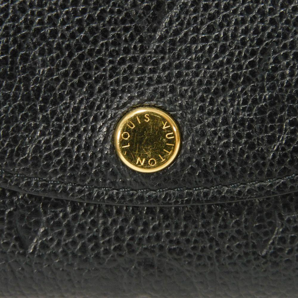 Used 12564 Porto Monnaie Rosalie M81455 7941 Current LV Logo Flower Black RFID IC Monogram Empreinte Noir Unisex from