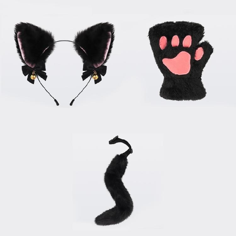 Halloween Animal Dress up Costume Includes Headband, Tail, Gloves for Girl Cosplay Halloween