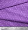 Soimoi Purple Japan Crepe Satin Fabric Artistic Leaves Fabric Prints By Metre 42 Inch