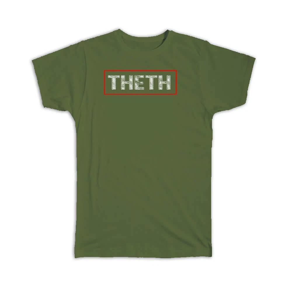 Gift T-Shirt : Theth Albania Albanian Red Square 4XL