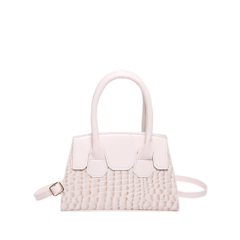 Stone Pattern Women'S Bag Fashionable Small Square Bag Texture Pu Shoulder Bag Niche Versatile Messenger Bag
