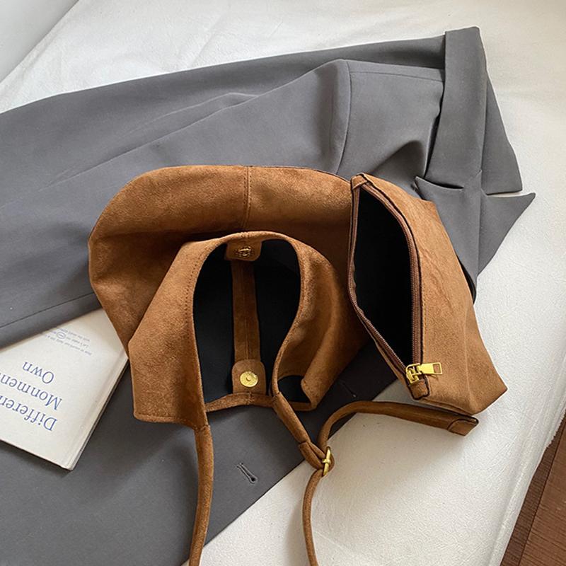 Women's High Capacity Pu Leather Shoulder Bag Winter New Fashion Retro Hobo Bag Luxury Brand Designer Handbags