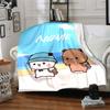 Personalisierter Name Persönlichkeit Bubu Dudu (4) Decke Weich & Warm Sofa Büro Bett Reise Mittagspause Decke, Geschenk Geeignet für Alle Jahreszeiten