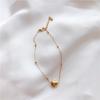 Double Layer Gold Heart Necklace And Anklet Set