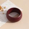 Fashion Fun Women Personality Elegant Natural Wood Square DIY Bracelet Jewelry Layering Ladies Vintage Geometric Layering Bangle