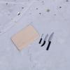4Pcs 1:12 Dollhouse Miniatures Kitchen Cutting Board Knife Set Mini Toys