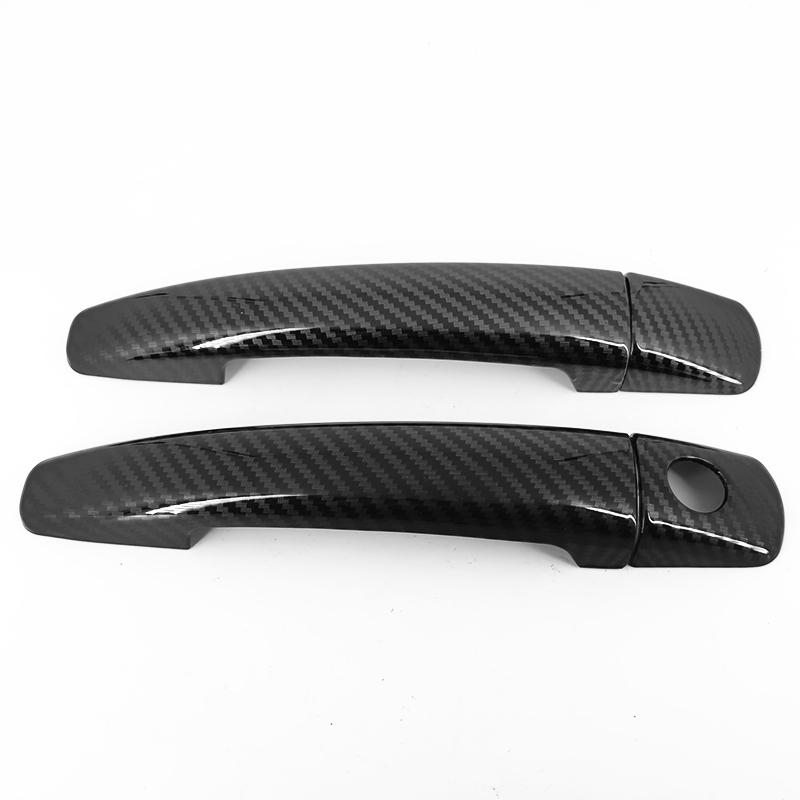 For Peugeot 207CC Coupe 2006-2013 Accessory Carbon Fibre Pattern Car 2 Door Handle Covers Trim 2008 2009 2010 2011 2012