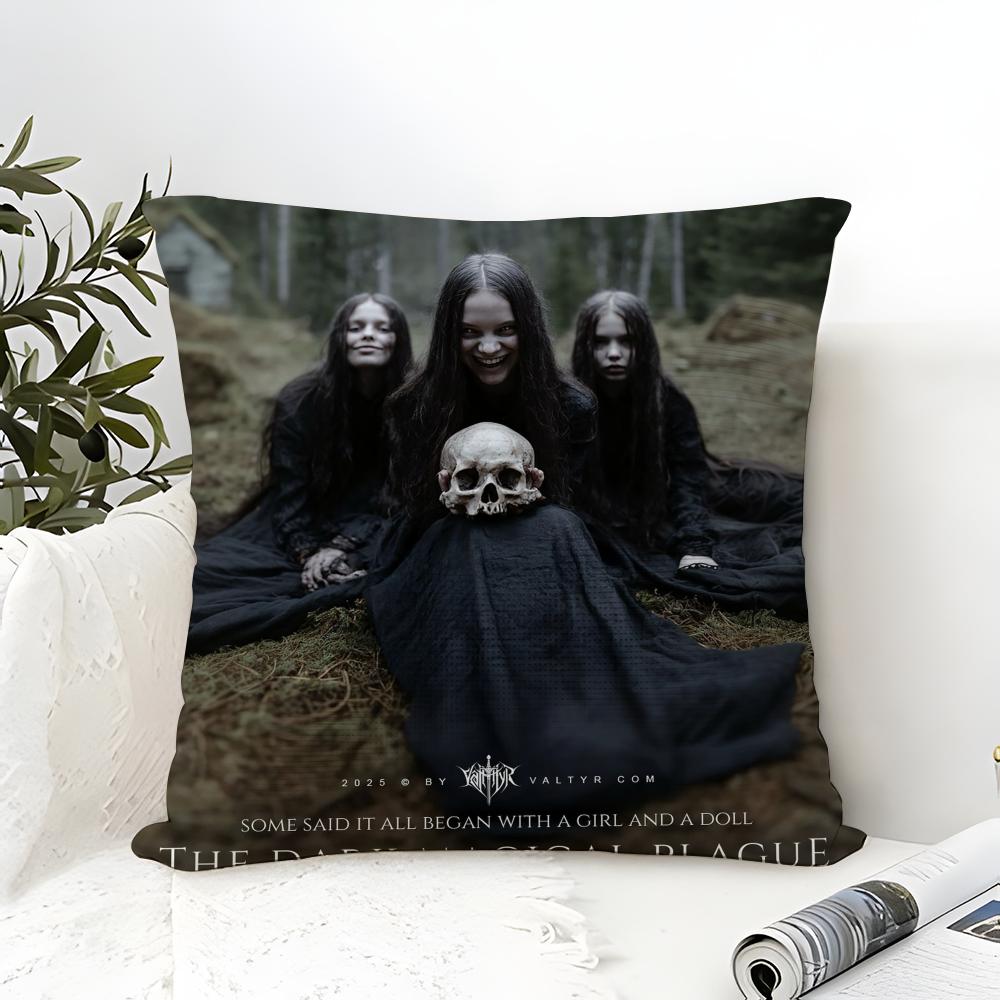 L-Legend Of The Dark Elf Witches & Curses Dark Magical Plague Linen Pillow Case Sofa Home Decor Cushion Cover Cushion Cove