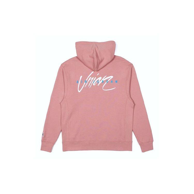 Air Jordan X Union LA Co-Branded Printed Hoodie Men Hoodie Pink CV1349-685