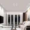 Recessed LED Ceiling Spotlight: Three-Color 7.5-Inch Aisle Light with Cow Eye Design