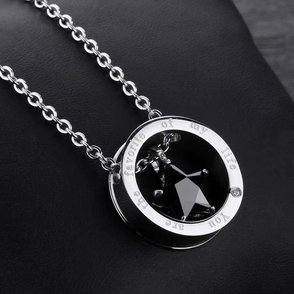 Stars In Love Niche Couple Necklace Simple Hip Hop Trend Men and Women Pair Couple Necklace 2026