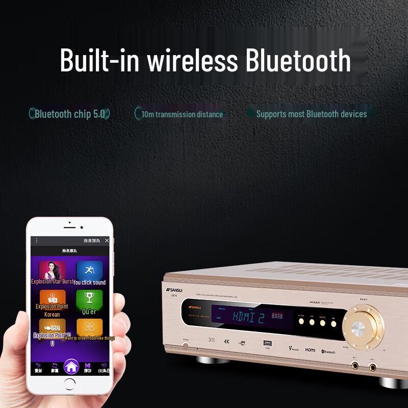 SANSUI UX70 5.1 Channel Home Theater AV Amplifier CN Plug (adapter Included)