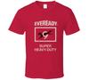 Eveready, Maglietta, Gatto Nero, 9, Nove, Vite, Retrò, Batteria, Potenza, Logo