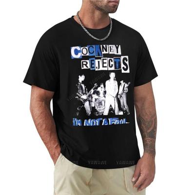 COCKNEY REJECTS - MUSIC T-Shirt T Shirt Man Summer Clothes Men Workout Shirt Black Cotton Mens T-shirt