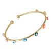 European and American New Fashion Jewelry Dripping Oil Devil's Eye Bracelet for Women with Creative Opening