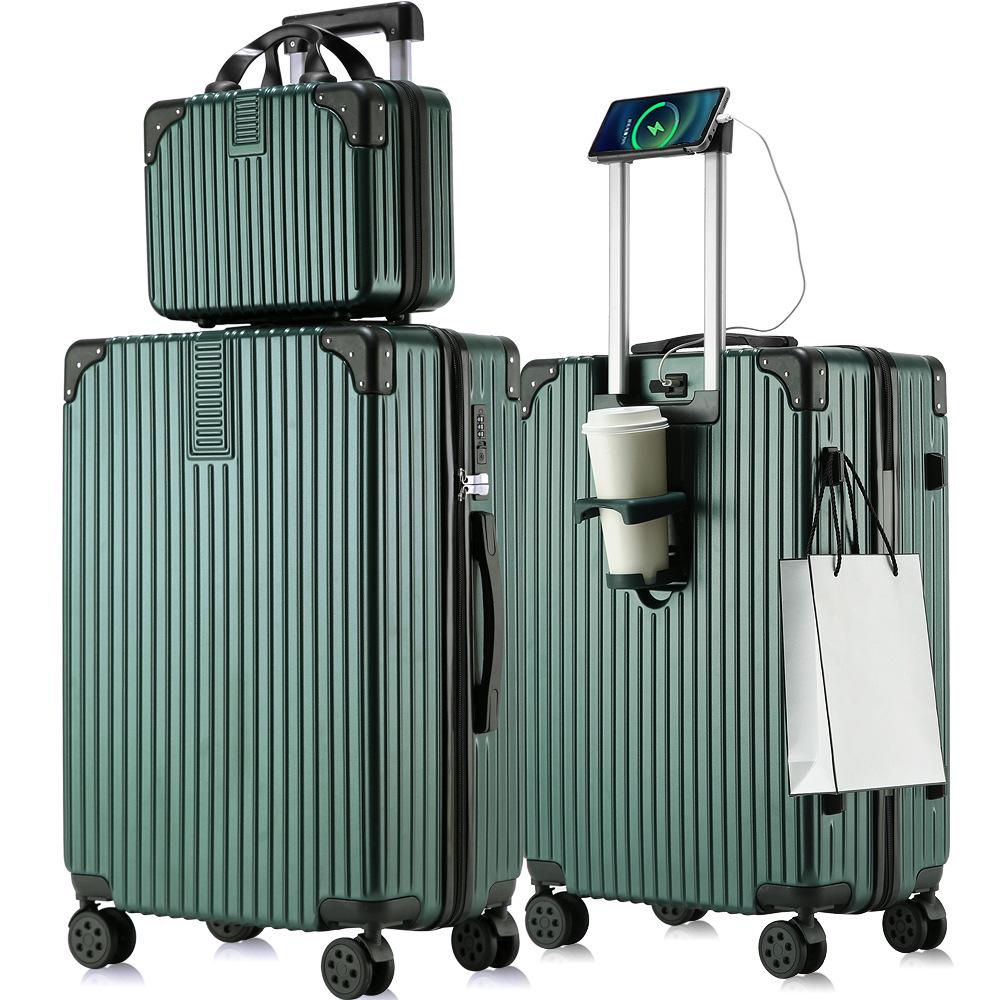 Fashionable 20-Inch Multifunctional Cabin Trolley Case for Men and Women - Parent-Child Travel Suitcase