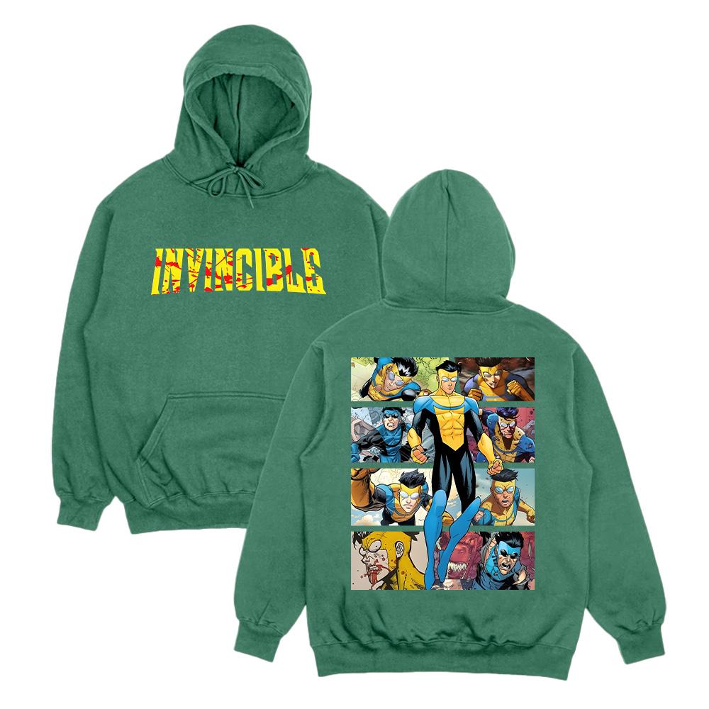 Invincible Hoodies Invincible Mark Superhero Unisex Sweatshirt Omni-Man Invincible Clothes Perfect Gift for Comic Lover Pullover Mens womens clothes